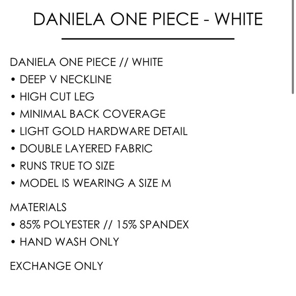 Nude Swim Co DANIELA ONE PIECE - WHITE - Picture 11 of 12